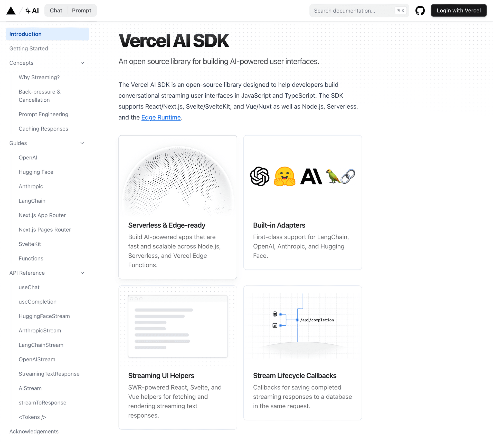 LLMs: Vercel AI SDK