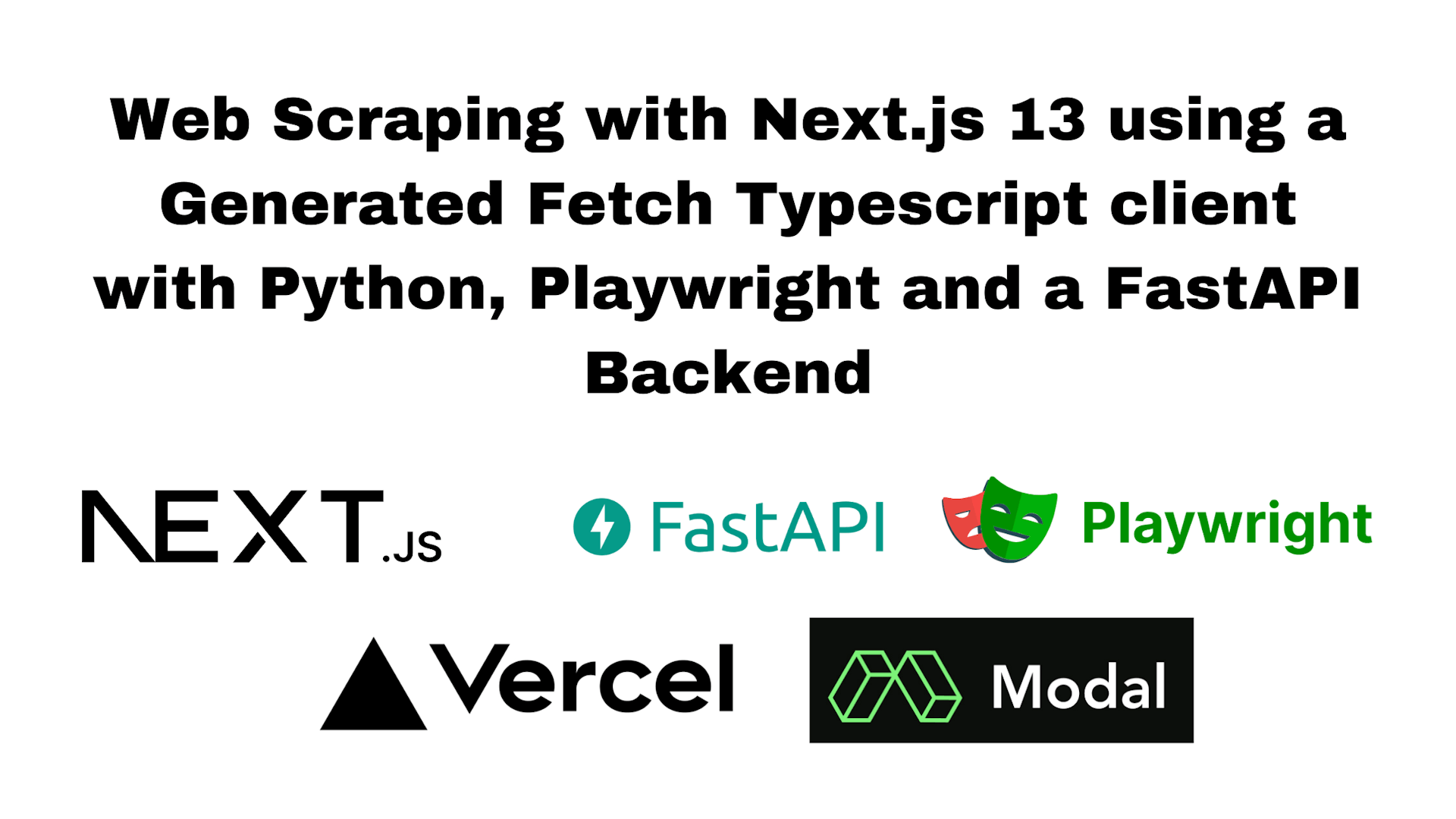 Web Scraping with Next.js 13 using a Generated Fetch Typescript client with Python, Playwright and a FastAPI Backend