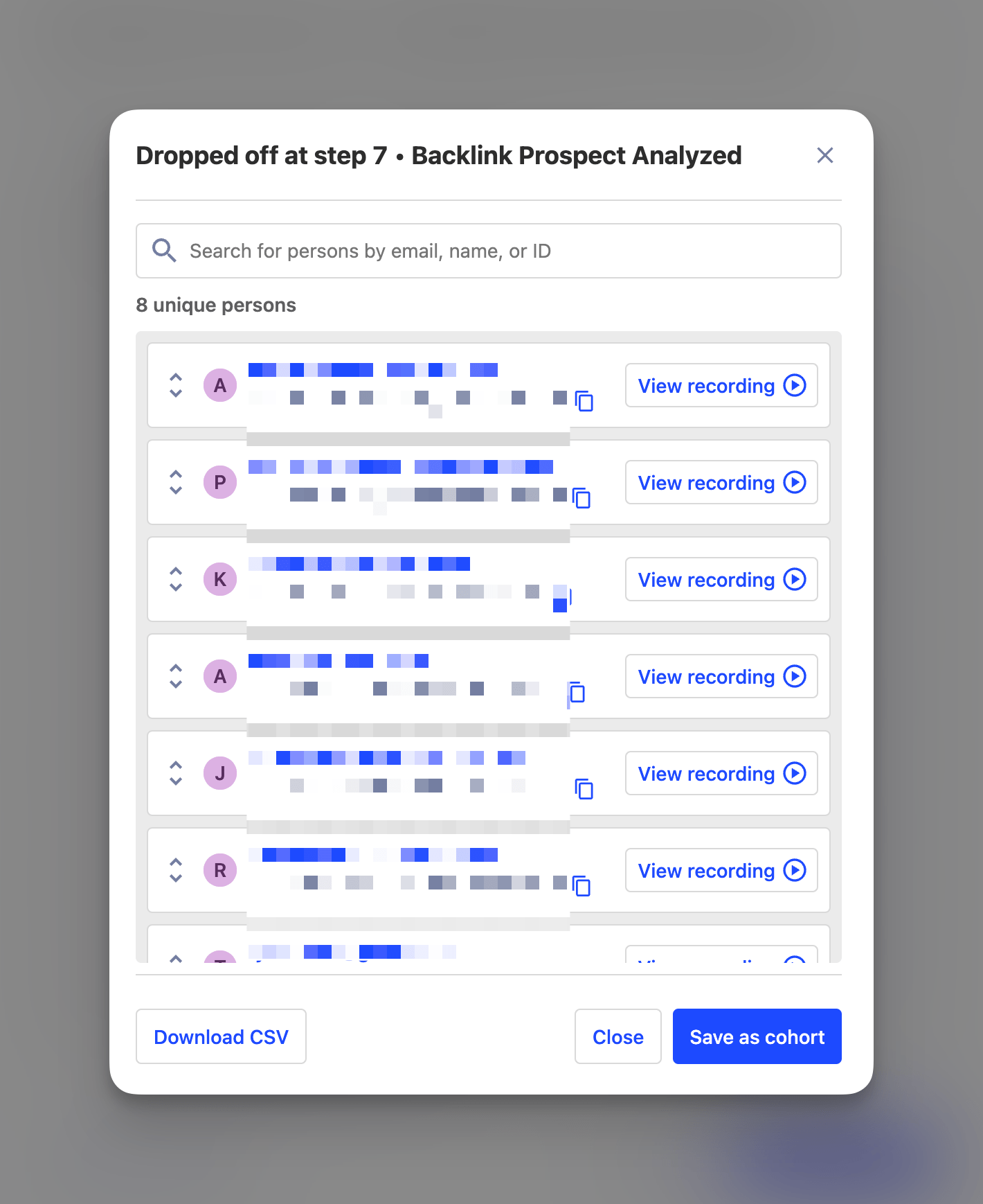 Detailed User Journey Drop-off Analysis